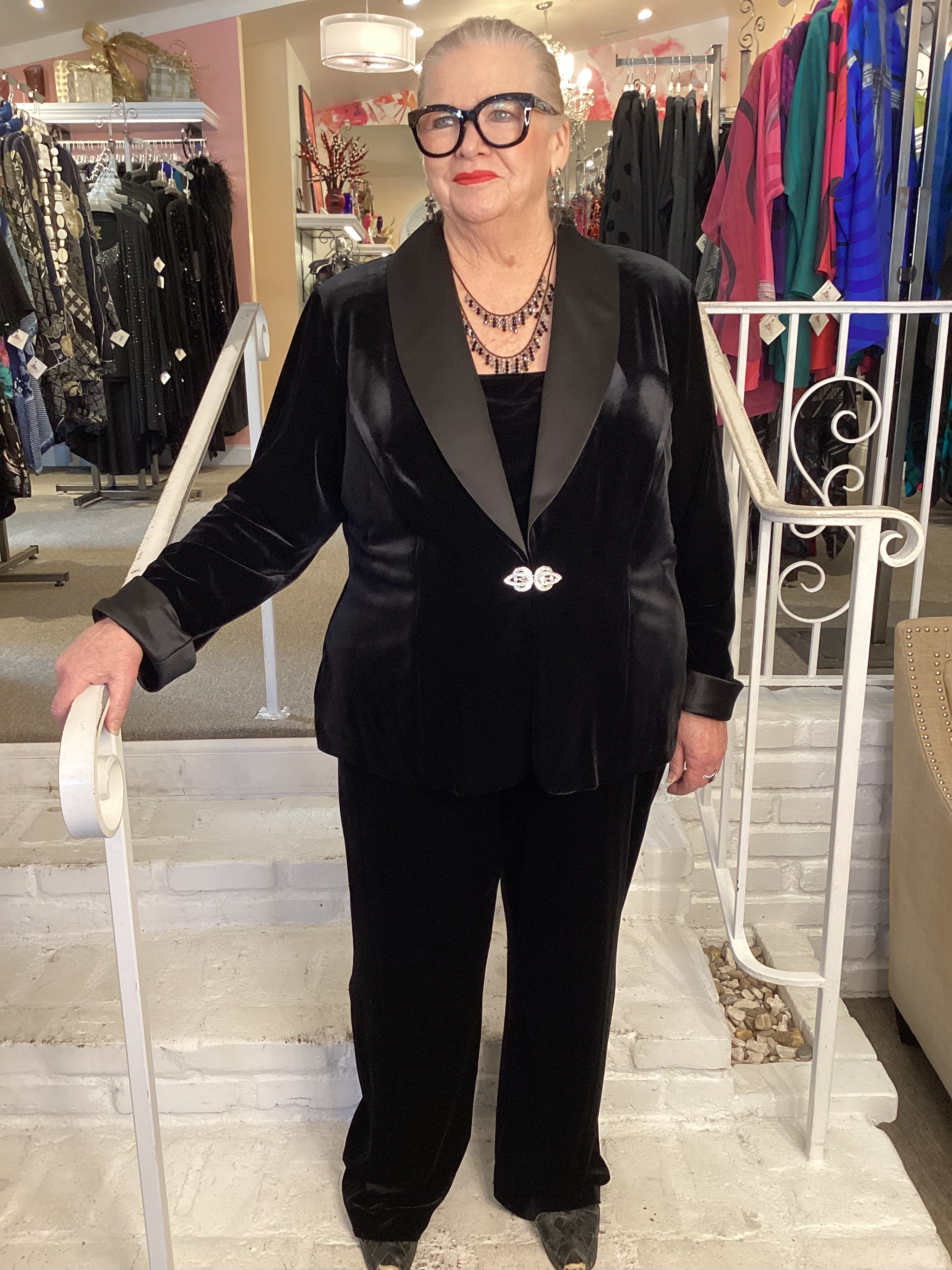 Alex evenings plus size pant suits best sale