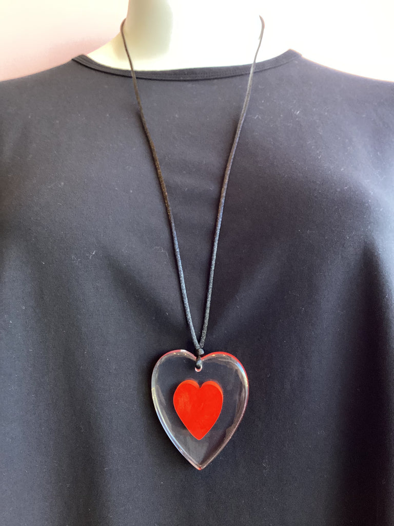 Heart Lock Necklace Silver - Eva Bryn Shoetique